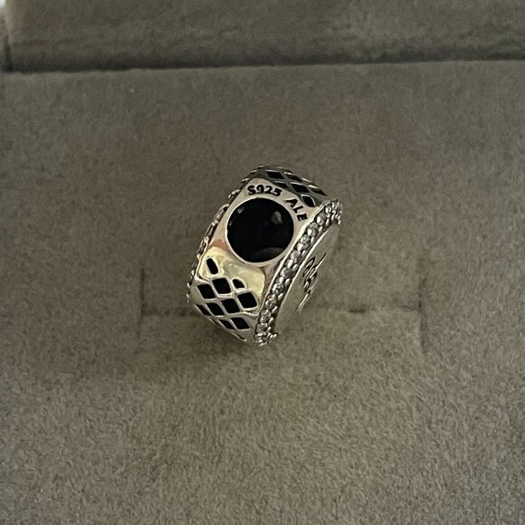 Pandora Breast Cancer Ribbon of Strength Dangle Charm Hope Bead Pendant - Picture 3 of 4